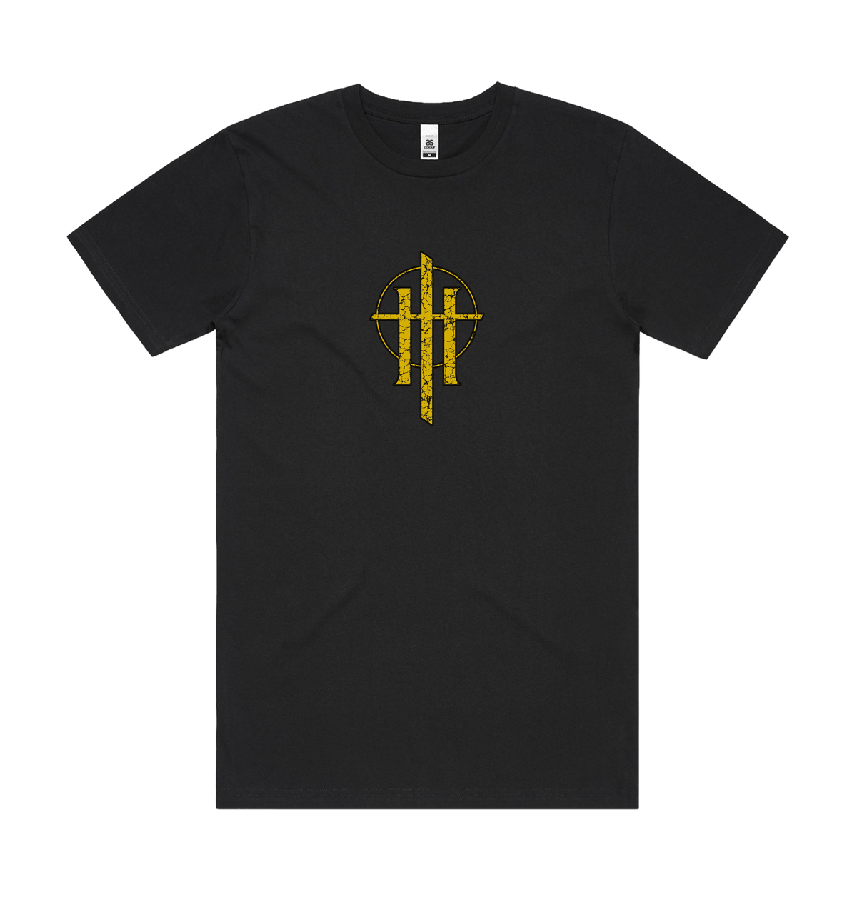 Black Printed T-shirt Front