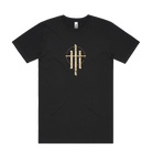 Black Printed T-shirt Front
