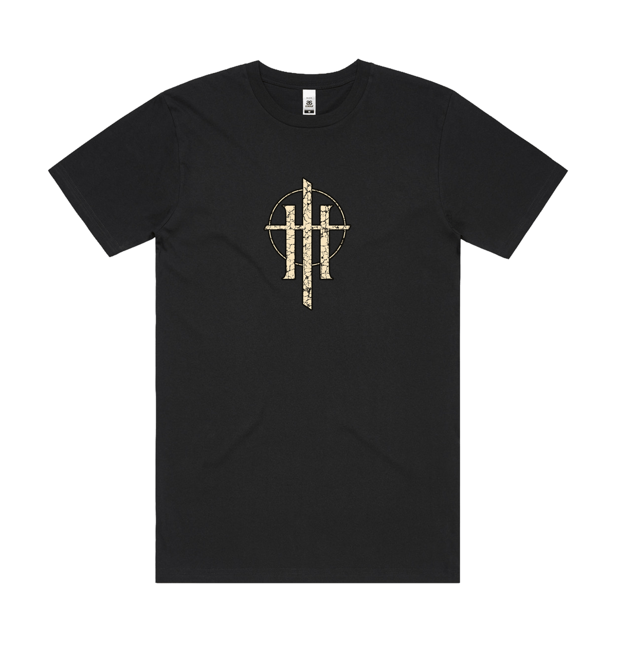 Black Printed T-shirt Front