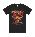 Black Printed T-shirt Front